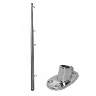 Flaggenstock und Halter
