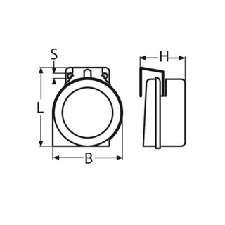 12 Volt Signalhorn aus Edelstahl