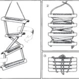 Badeleiter / Strickleiter 4 Stufen