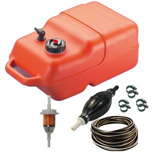 12 Liter Tank mit Pumpball Benzinschlauch Benzinfilter Benzinfilter Schellen