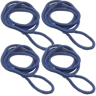 4 Stck Fenderleine 10 mm blau