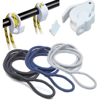 Fenderleine mit Halter für Reling