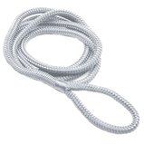 Fenderleine weiß mit Halter für Reling