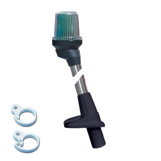 Lampenmast Dreifarben schwarz mit Clip