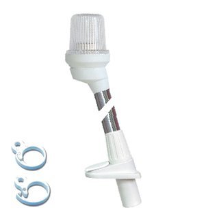 Lampenmast wei 360 mit Clip