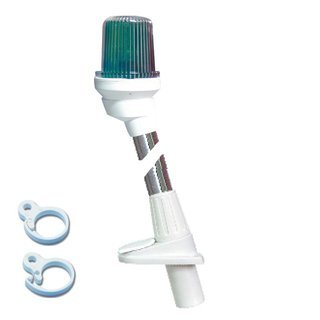 Lampenmast Dreifarben wei mit Clip