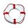 Rettungsring 57*34 / weiss/rot