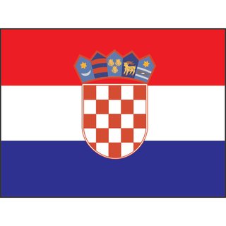 Gastlandflagge  20*30 Kroatien