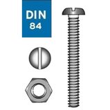 Zylinderkopf- Gewindeschraube mit Mutter DIN84 M3 * 10