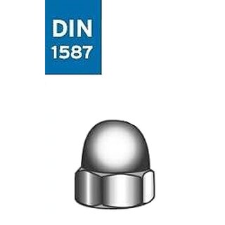 Hutmutter DIN1587 M5 DIN 1587 A4