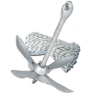 Anker 6 Kg + 30 Meter Ankerleine 10mm