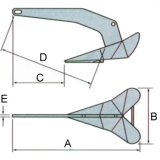 Pflugscharanker  20,0 kg