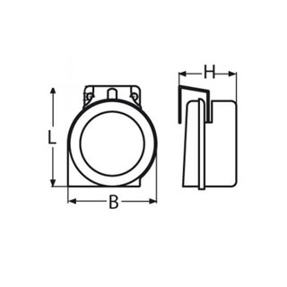 12 Volt Signalhorn aus Edelstahl