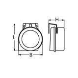 12 Volt Signalhorn aus Edelstahl