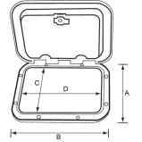 Inspektionsklappe / Zugangsklappe 248 * 603 mm