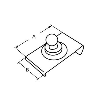 Unterteil fr Windschutzscheibe 3/4 (19,5 mm)
