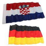 Flaggen Set Kroatien / Deutschland