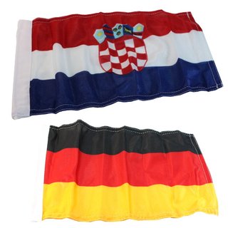 Flaggen Set Kroatien / Deutschland 30*45