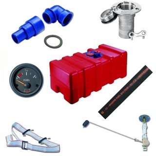 Set Einbautank  96 l schwarz
