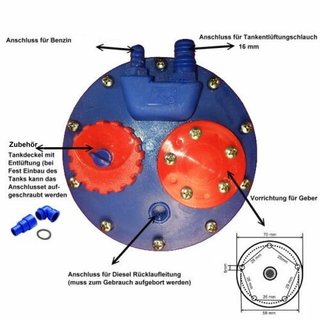 Mulifunktionsplatte Einbautank Platine