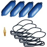 4er Set Fender 180 mm iin blau